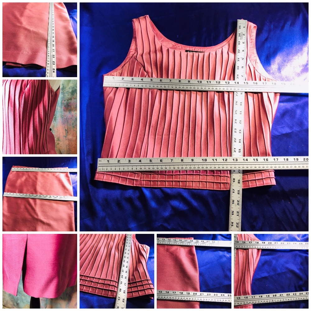 Albert Nipon Mauve Skirt Set - image 8